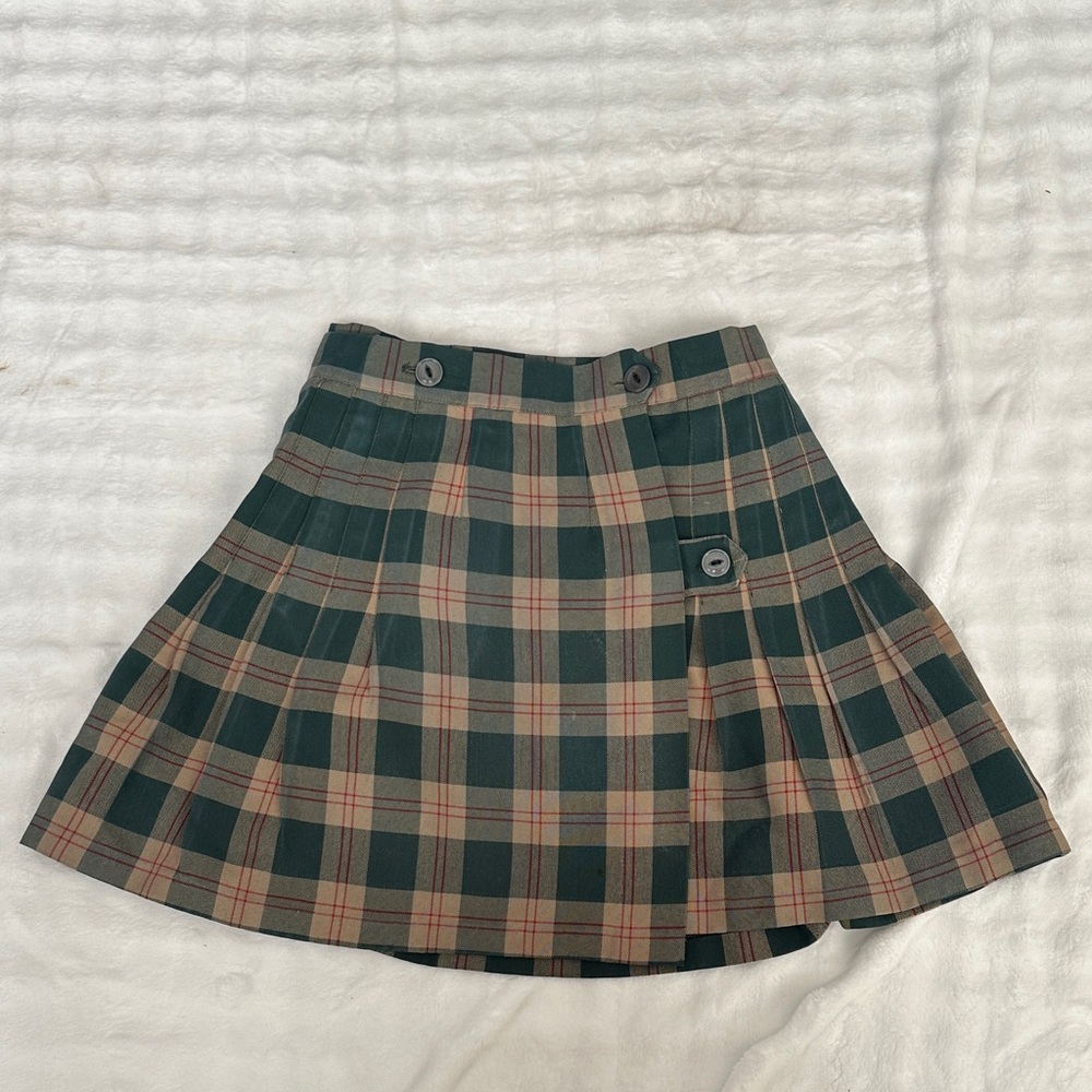Chic Plaid Skater Skirt Vintage 25 waist Vintage Mini